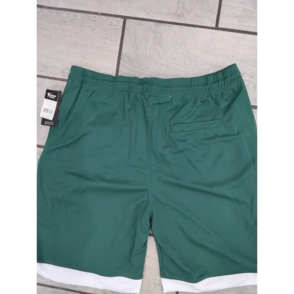 Copper Rivet Active Mens Green Challenge Track Shorts 88 Fast Mesh Lined XL New